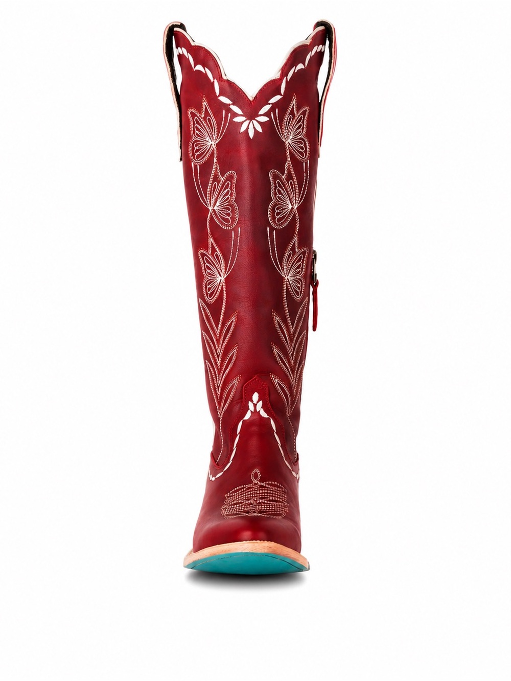 LANE Sweet Memories Smoldering Ruby Knee High Western Boots Size 8 BNWT Box - Picture 3 of 16